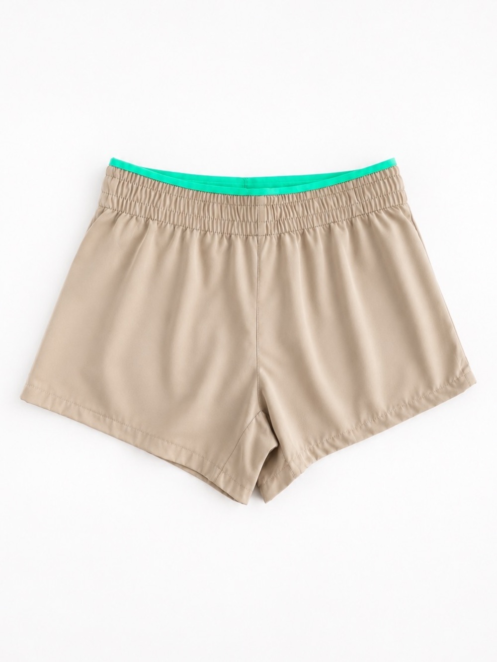 Fabletics Breathe Performance Running Shorts Size S Tan Activewear